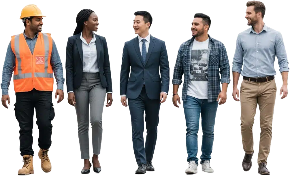 Business people A diverse group of business people representing occupational health services